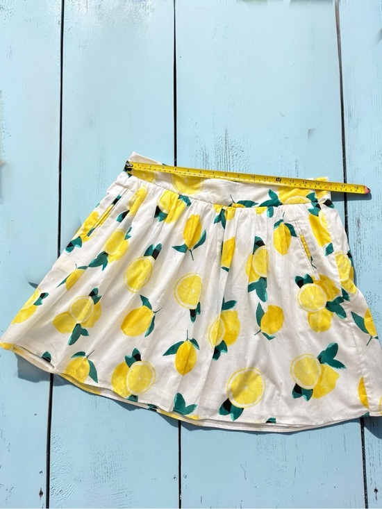 Dresses & Skirts - Cynthia Rowley Lemon Print Mini Skirt Size 10 Amalfi Coastal Cottagecore Summer